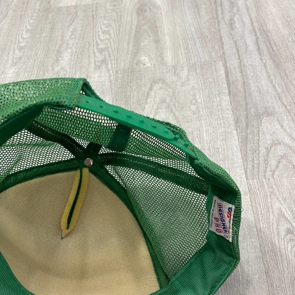 VINTAGE 1980s Make My Irish Eye Smile! Snapback Mesh Hat 80s Green - Picture 4 of 5